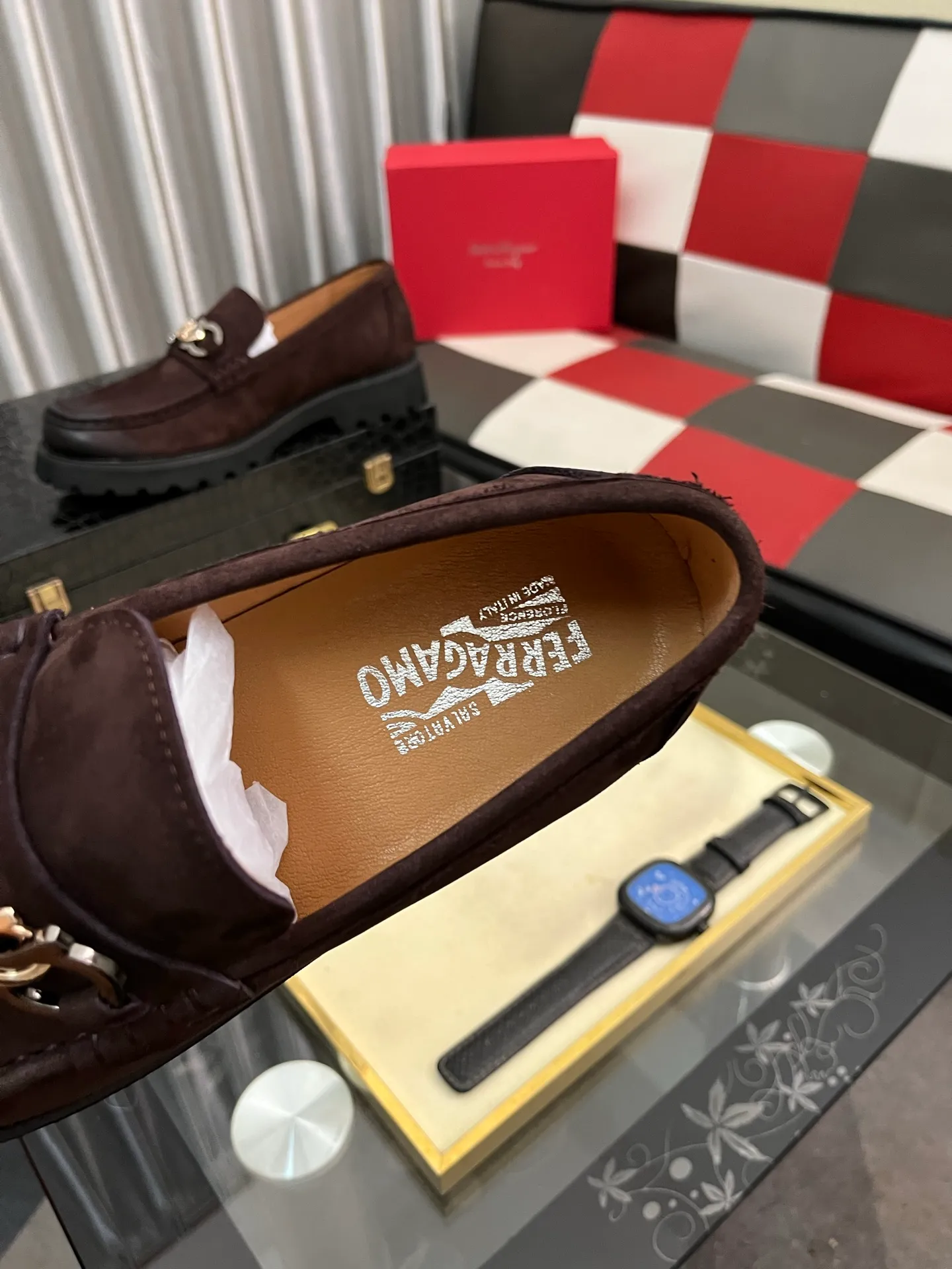 Men's shoes 💰500⌚️⌚️[Salvatore Ferragamo] Ferragamo business leather shoes, 1:1 top purchasing quality, imported selected original open-edge beaded calfskin for the uppers, imported original water-dyed cowhide for the inner feet, imported original customized Italian handmade lightweight foam outsole, size: 38-44 2️⃣colors available